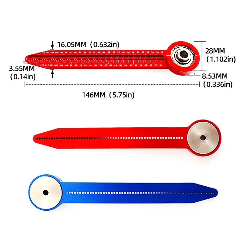 Precision Tiny Circle Maker Alloy Scribe 360 Degree Round Marking Gauge Carpenter Tool Portable Compass Measuring tools