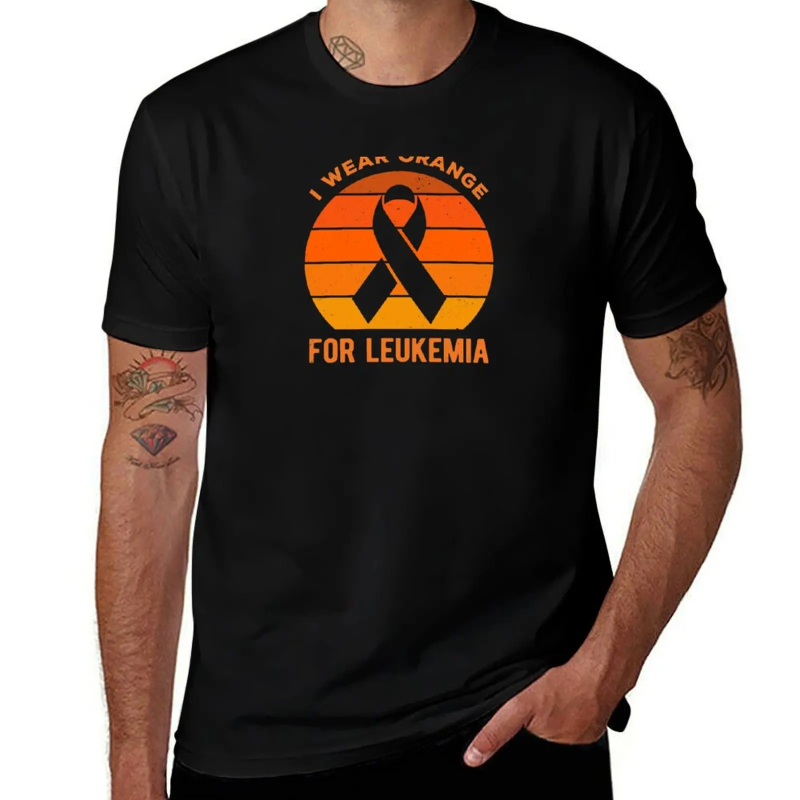 

Leukemia T-Shirt man tshirt t shirts for man graphic vintage anime t shirts oversize T-Shirt