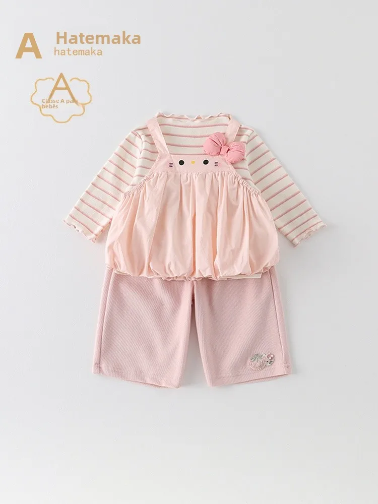 completo-primaverile-per-bambina-set-carino-con-maglietta-a-righe-e-salopette-set-tre-pezzi-separati-abbigliamento-elastico-per-neonata-in-cotone-e-poliestere