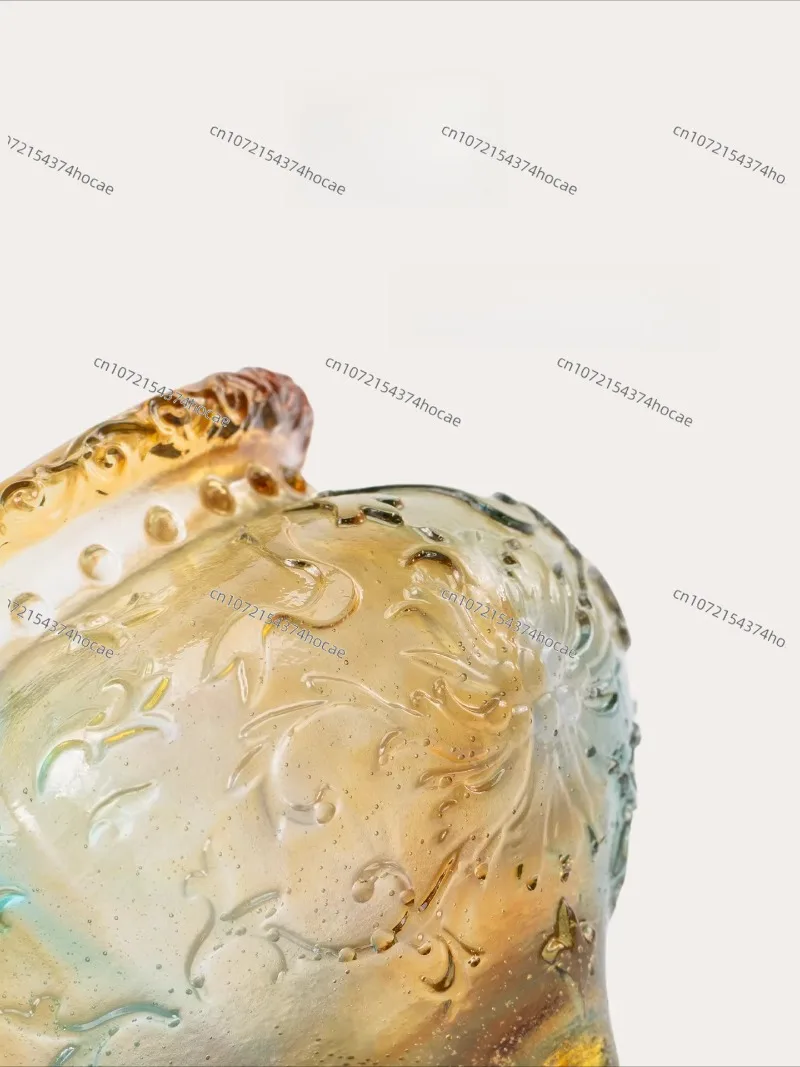 Pre-sale [New Colors Are Coming~] Peony Pattern Relief Incense Burner Ancient Glass