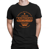 Summer USCSS Nostromo T-shirt Men's and Women's Alien UFO Clothing Fashion Cotton Streetwear  Casual Top T-shirt Short Sleeve