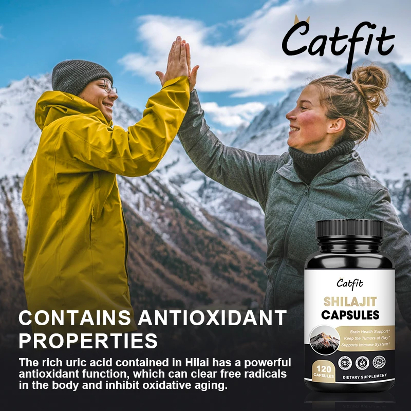 Catfit Original 100% High Purity Shilajit Mineral Supplements Natural Organic Shilajit with 85+ Trace Minerals & Fulvic Acid