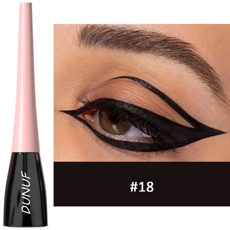 マットダークグリーンリキッドアイライナーペンシル防水メイクアップカラフルなリキッドアイライナー超薄型長持ち速乾性アイライナー