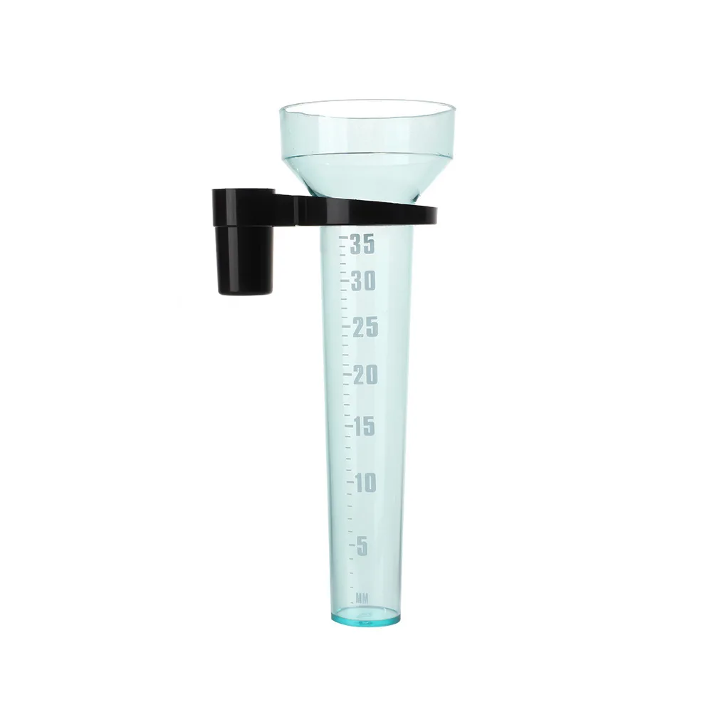 Professional Garden Rain Gauge Outdoor Rainfall Measurement Device Clear Scale Cup For Farm Horticulture Lawn Sprinkler