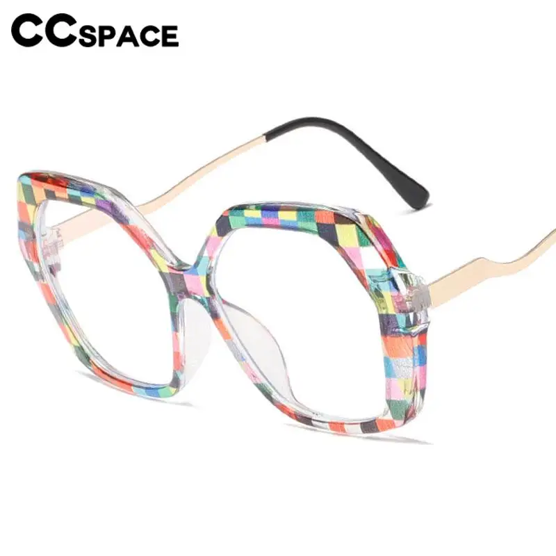 R57426 Trend Colorful Optical Reading Spectacles Ladies Polygon Large Size Presbyopic Eyeglass Dioptric +0.50 +1.00 +2.00 +3.00