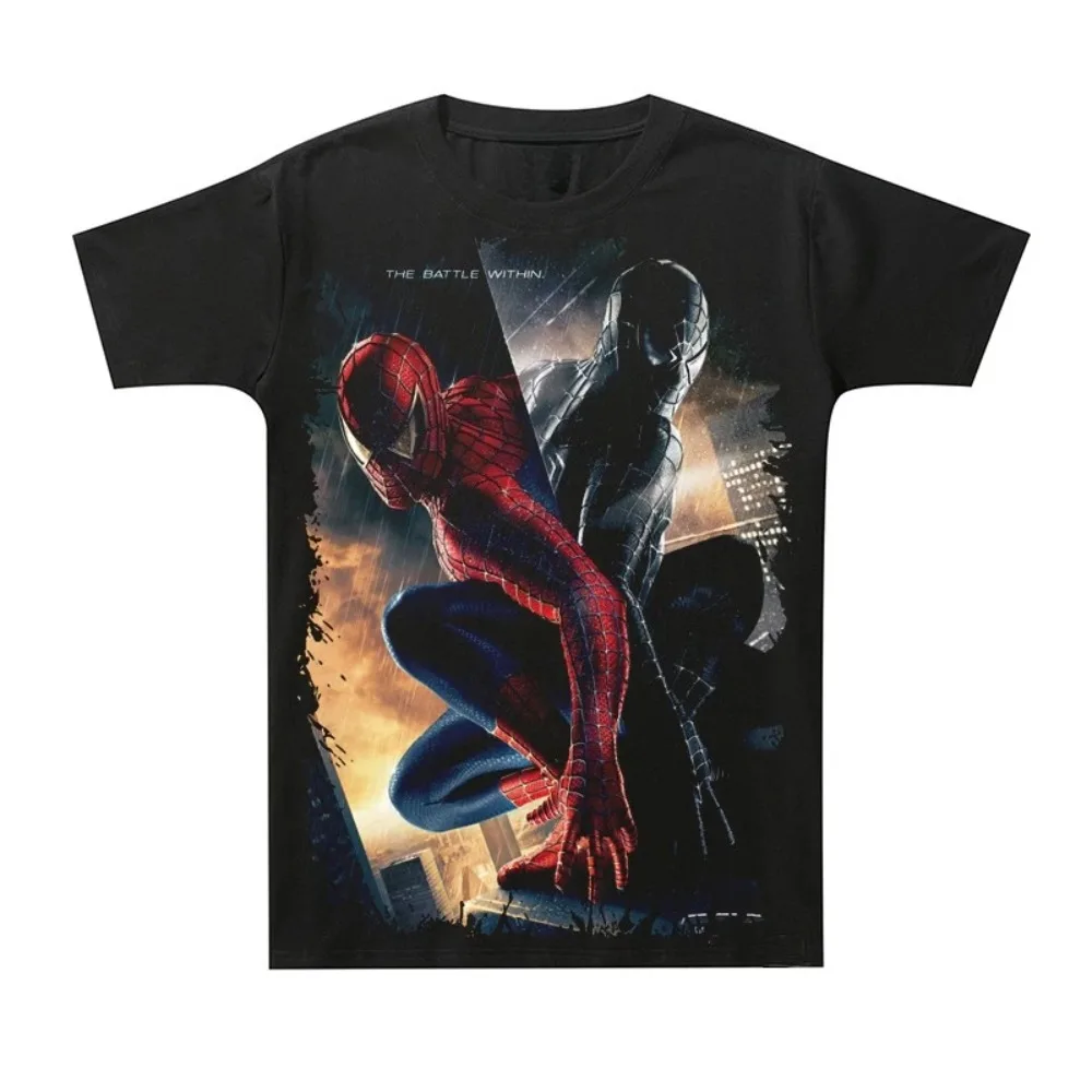 تي شيرت Marvel Venom 3 تي شيرت للرجال لملابس الرجال والطلاب فيليستون كاميًا decontracté demi manches vêtements bas