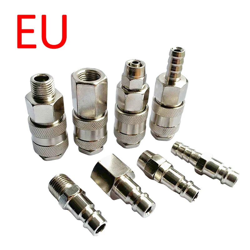 EU Type Quick Push In Connector Pneumatic Fitting High Pressure Coupler Coupling Work On Air compressor European standards