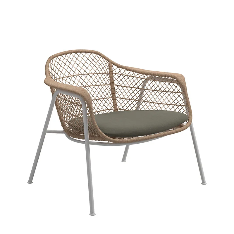Outdoor rattan sofa, patio courtyard, garden balcony rattan chair, rattan sofa table and chair combination
