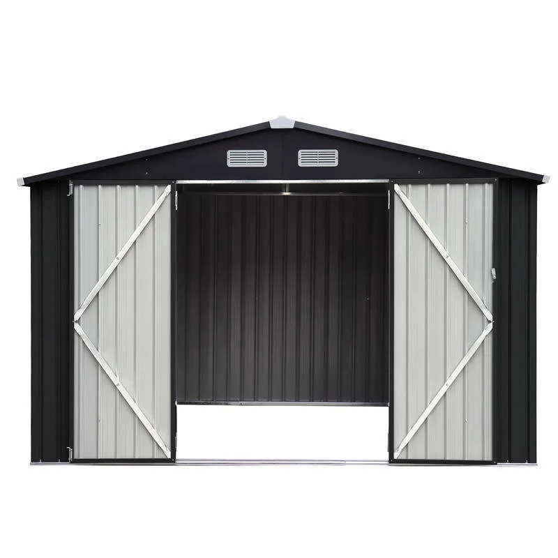 Mobile Iron Activity Clutter Hut Outdoor Tool Storage Shed for Simple Use in Garden Courtyard Yard with Durable Design