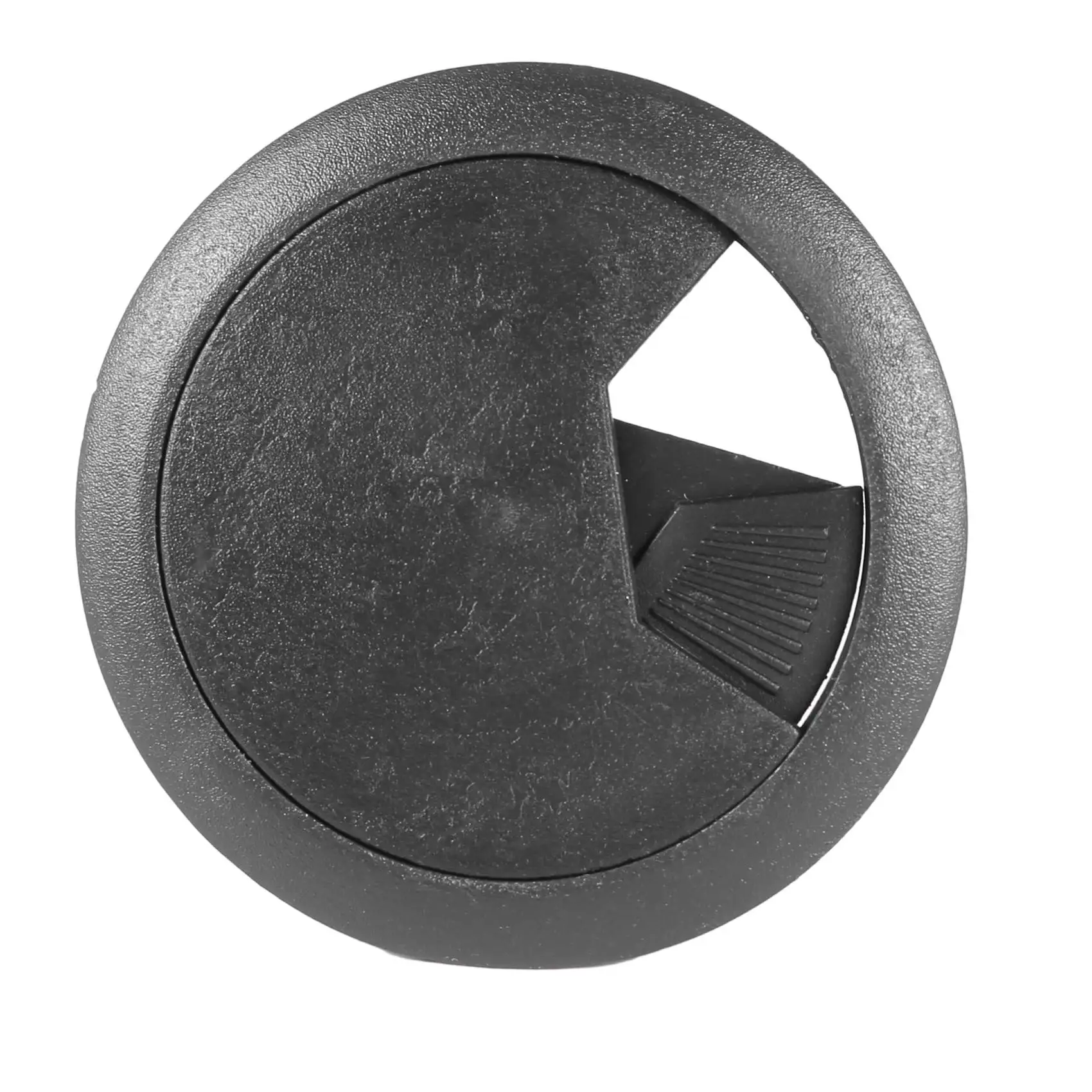 ABGH-5 Pcs Black 70Mm Dia Round Plastic Cable Hole Covers For Computer Desk