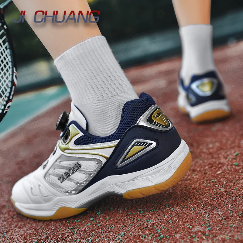 Zapatos de bádminton para hombre y mujer, zapatillas deportivas profesionales para voleibol, tenis de mesa ligeros y transpirables para exteriores,