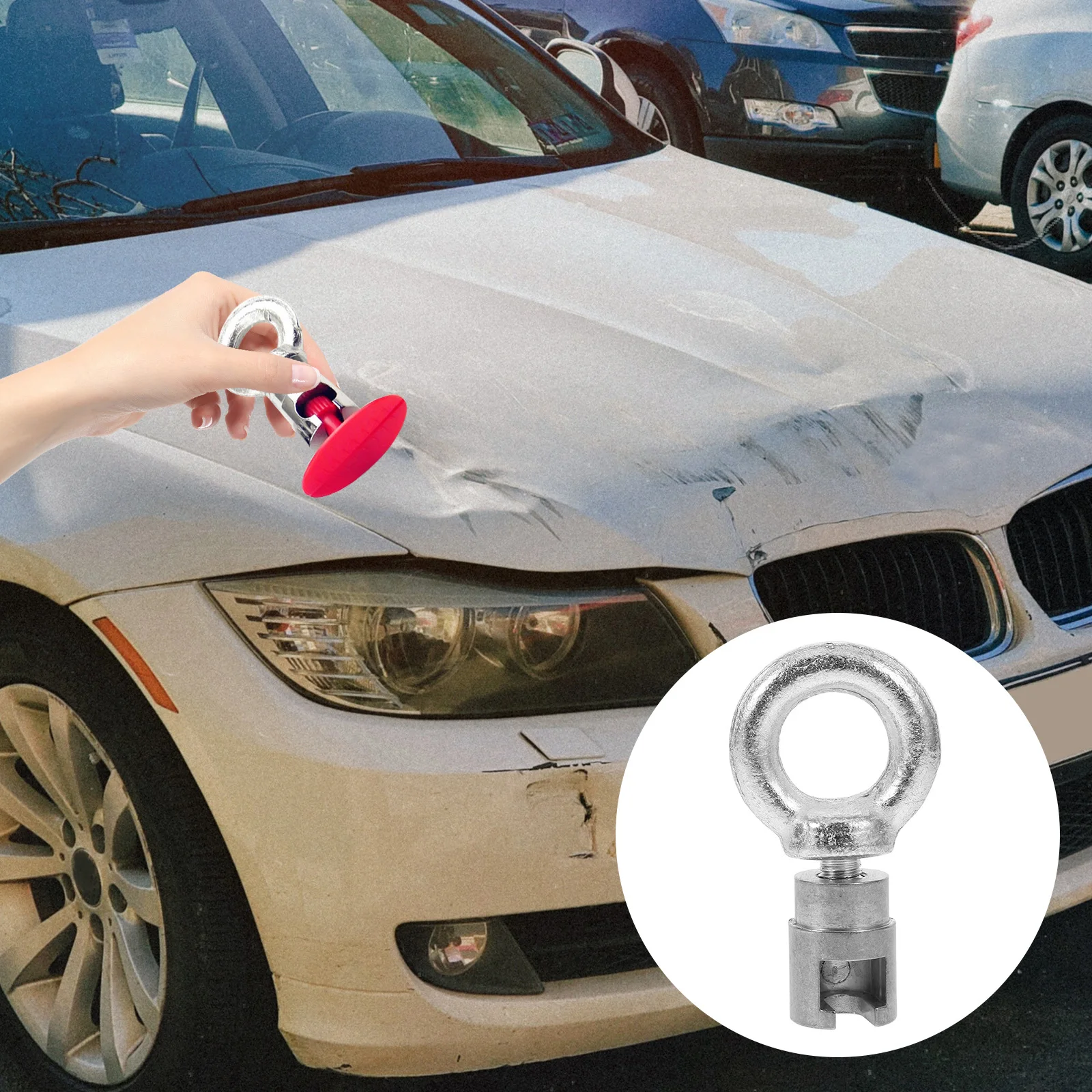 

Sheet Metal Repair Tool Dent Puller Head Car Paintless Adapter Slide Hammer Tab Tools Auto Accessory Removal Kit
