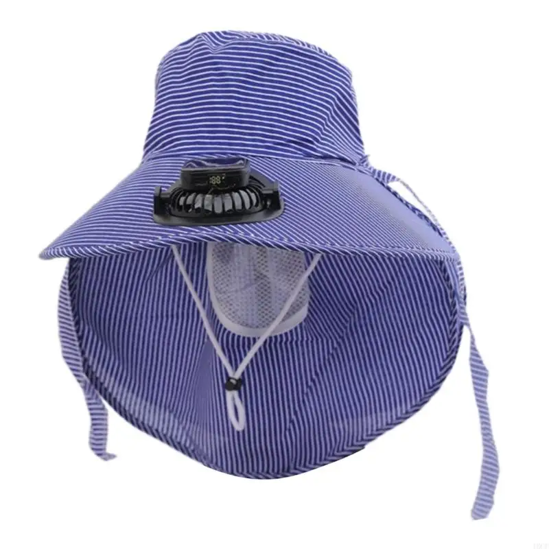 

Solar Powered Cooling Fan Hat With 3 Wind Speed and Rechargeable Battery For Outdoor Activity TeaPicking And Hiking