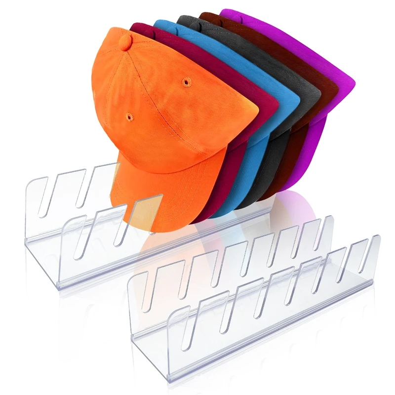 

Foldable Baseball Cap Display Stand Transparent Hat Storage Rack Sun Protection Hat Holder For Clothing Store Showroom