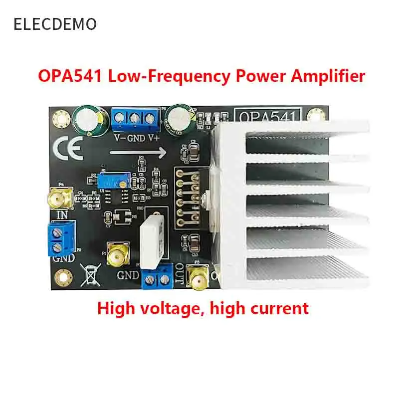 High Current Power Op-Amp Module, 5A Output, High Voltage Audio Amplifier Board, Low Frequency, High Slew Rate, DIY Kit OPA541