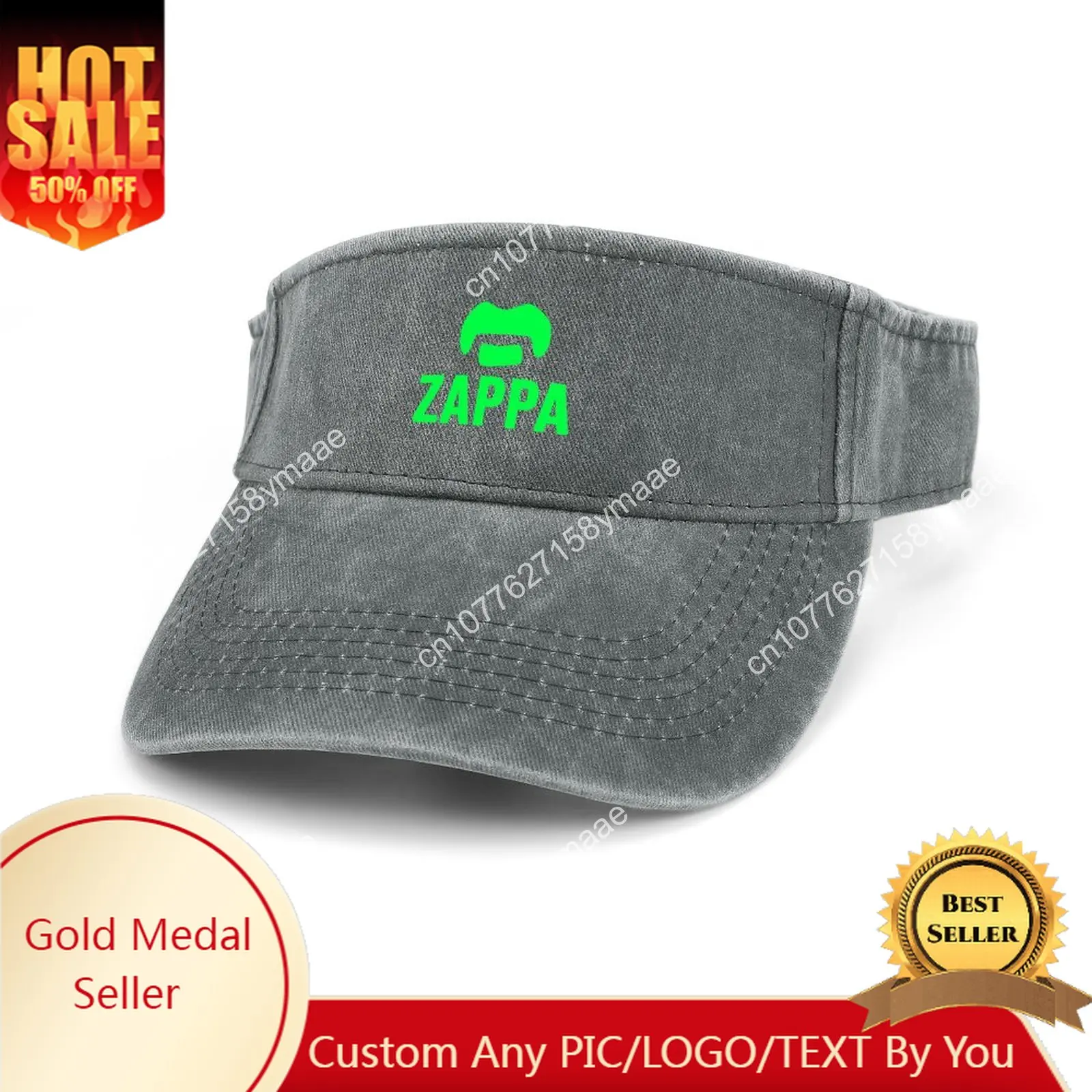 Frank Zappa Sun Visor Leaky Top Cowboy Hats Mens Womens Customize DIY Cap Sports Baseball Tennis Golf Caps Empty Open Top Hat