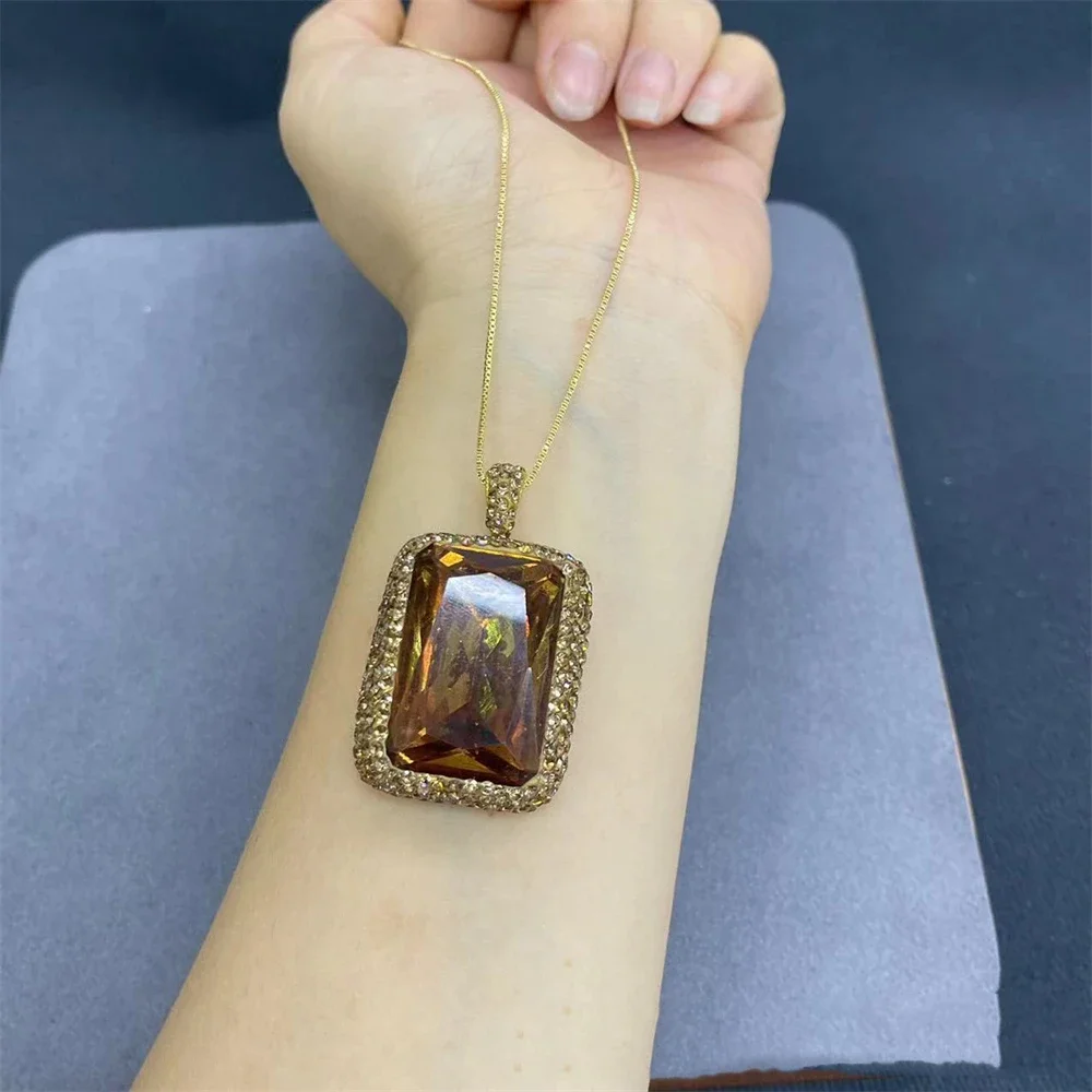 4 In 1 Hot Zultanite Color-changed Quartz Jewelry Bangle Necklace Sets Diaspore Crystal Sudan Stone for Women Turkish Party Gift