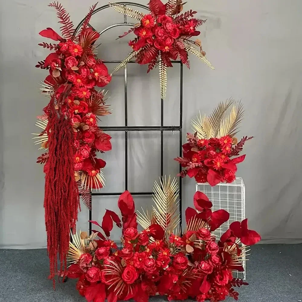 Letnie ręcznie robione wiszące suszone kwiaty Amaranthus Romantyczny ślub Deco Oszałamiający łuk Ozdobić skandynawskie miejsca Party Kwiatowe przedmioty dekoracyjne