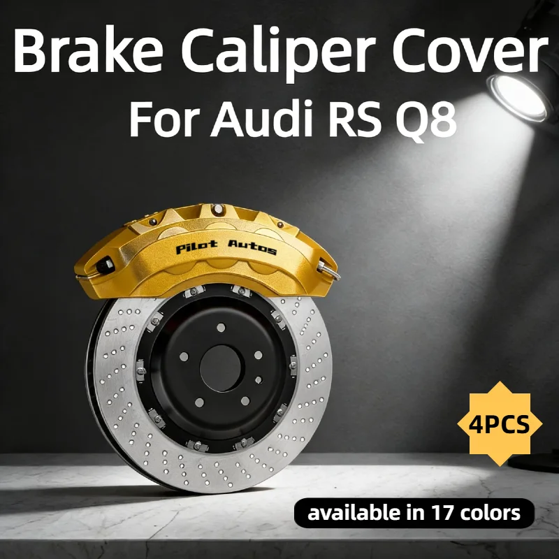 

For Audi RS Q8 Car Brake Caliper Cover For Audi RS Q8 Performance 4.0T V8 441 471 kW 600 640 PS 591 631 hp Black Edition