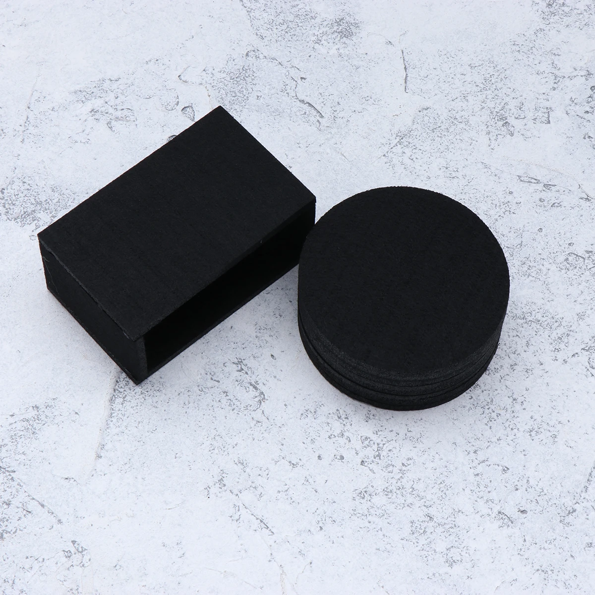 

8 Pcs Felt Coasters Cup Mats Heat Insulation Placemat Absorbent Water Resistant Desk Protection Round Design Durability Long