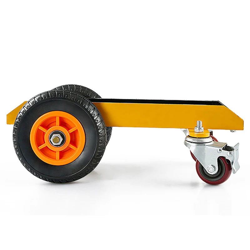 Heavy Slot Steel Marble Marble Moving Push Car Four -wheel Loading Vehicle Solid Rubber Universal Wheel Hand -to -hand Tool