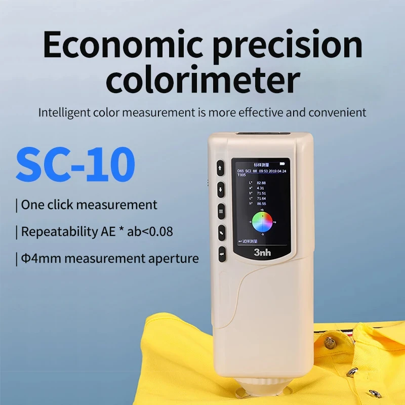 high-precision plastic colorimeter handheld for color quality control and color difference detection in industries SC-10