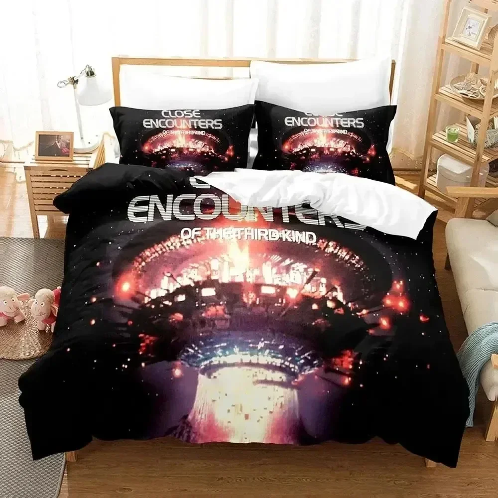 Luxury New 3D Print Close Encounters of the Third Kind Bedding Set Duvet Cover Bed Set Quilt Cover Pillowcase Queen Boys Adult