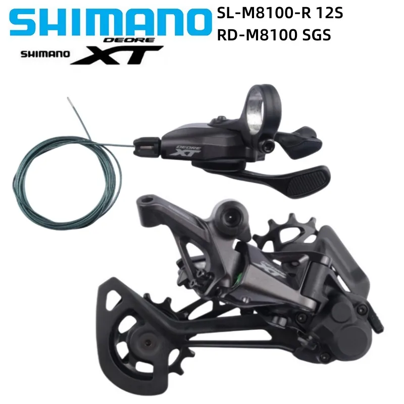 Shimano Deore XT M8100 Set RD-M8100/RD-M8120 SGS Rear Derailleur SL-M8100 Right 12S Shifter For Mountain Bike Original Shimano