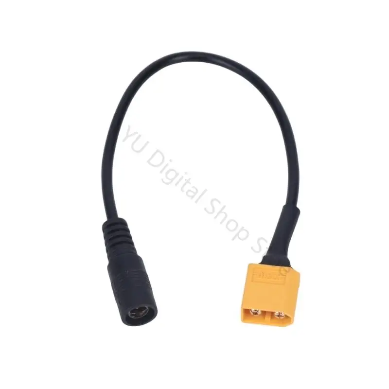 96BA Soft 23cm Wire from Battery Side to 5.5 x 2.1 mm Female End for FPV Items, Small Rigs, Spare Parts, and Repair Work
