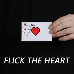 Flick the Heart Magic Tricks Gimmicks Props Flick Finger the Heart Appearing Card Magia Magician Close Up Illusions Mentalism