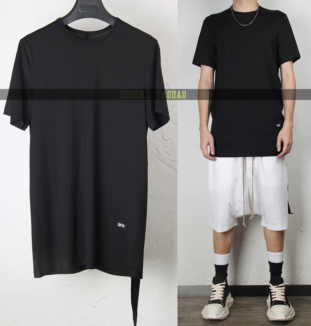 

Мужская базовая футболка с длинным рукавом и круглым вырезом, городской стиль, для всех сезонов, стандартный крой, хип-хоп, эластичная, из ткани RO 2 Long Rope.