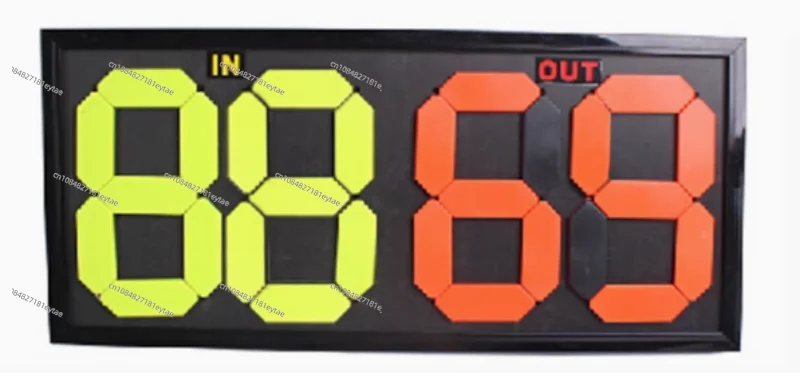 

Football Substitution Board Double-sided display Manual Football Player Substitution Board 4 Digital Football Scoreboard