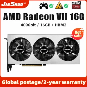 JIESHUO AMD radeon VII 16G turbine professional rvn aleo graphics card cmp  gpu for eth etc btc graphics cards mining gpu - AliExpress