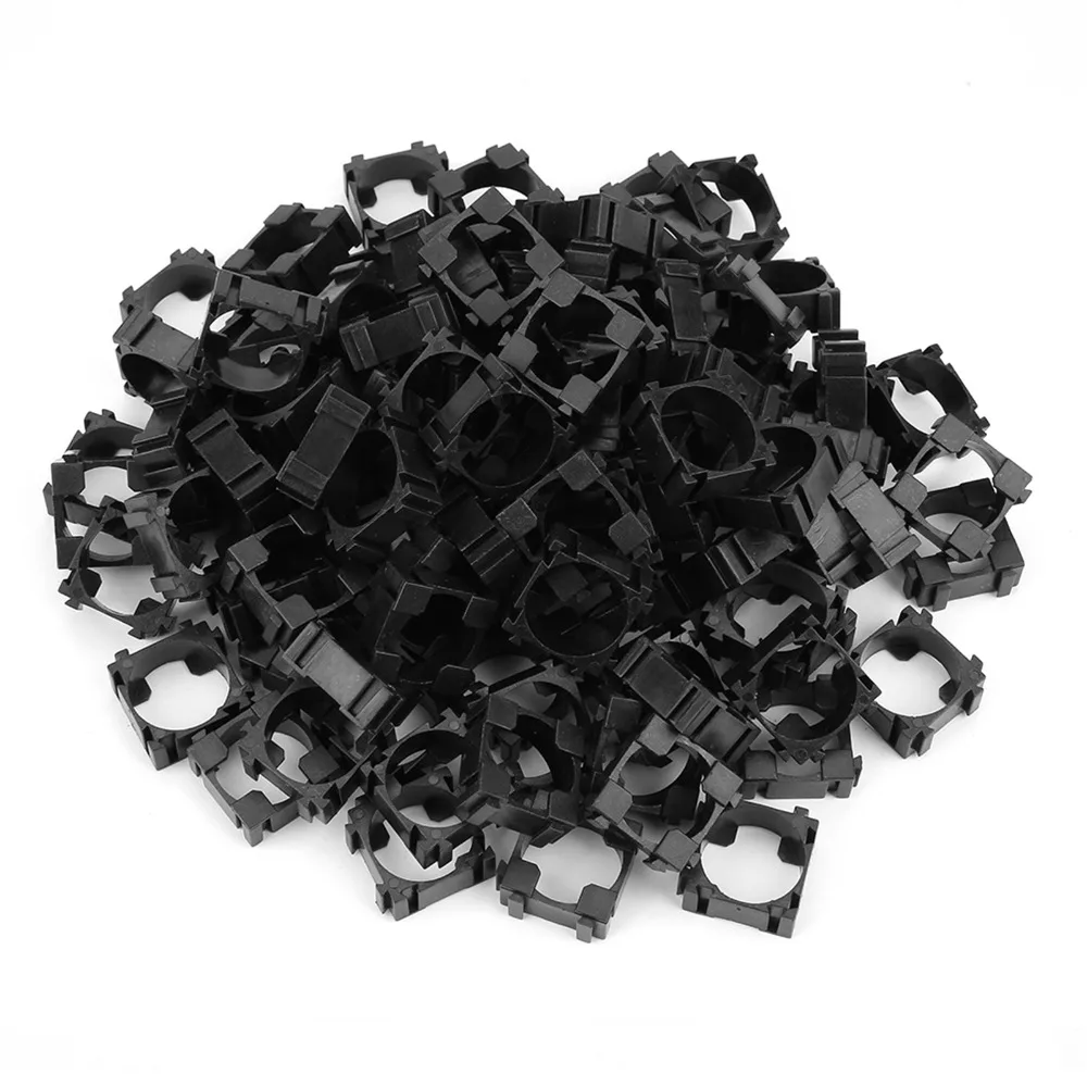 100 PCS Cylindrical Cell Plastic Battery Pack Bracket Plastic Cell Spacer Lithium Battery Holder Nickel Strip