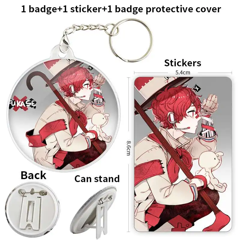 Fukase Game Anime Character Badge Brooch anchor Peripherals Pin Pupil Trinket Fandom 58mmFashion Fashion Pendant Lapel