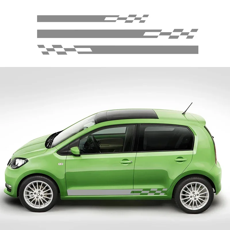For Skoda Fabia Karoq Citigo Visions SuperB the Yeti Octavia Fashion racing stripes car stickers decoration vinyl accessories