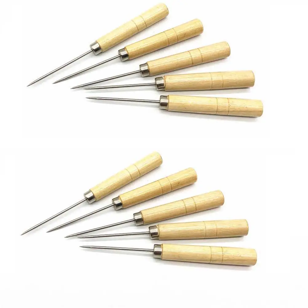 10Pcs Wood Handle S…