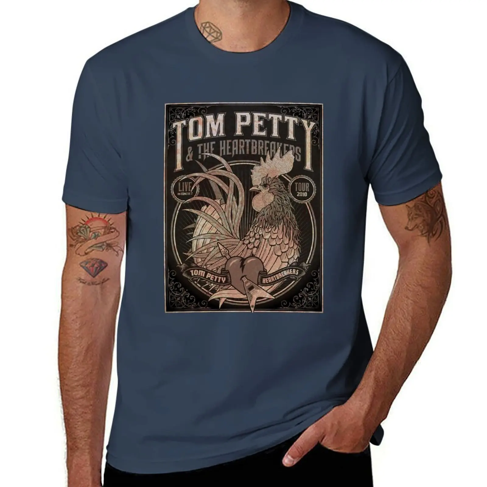 

Retro Tom Chicken Petty And The T-Shirt t shirt man designer anime t shirts for man T-Shirt
