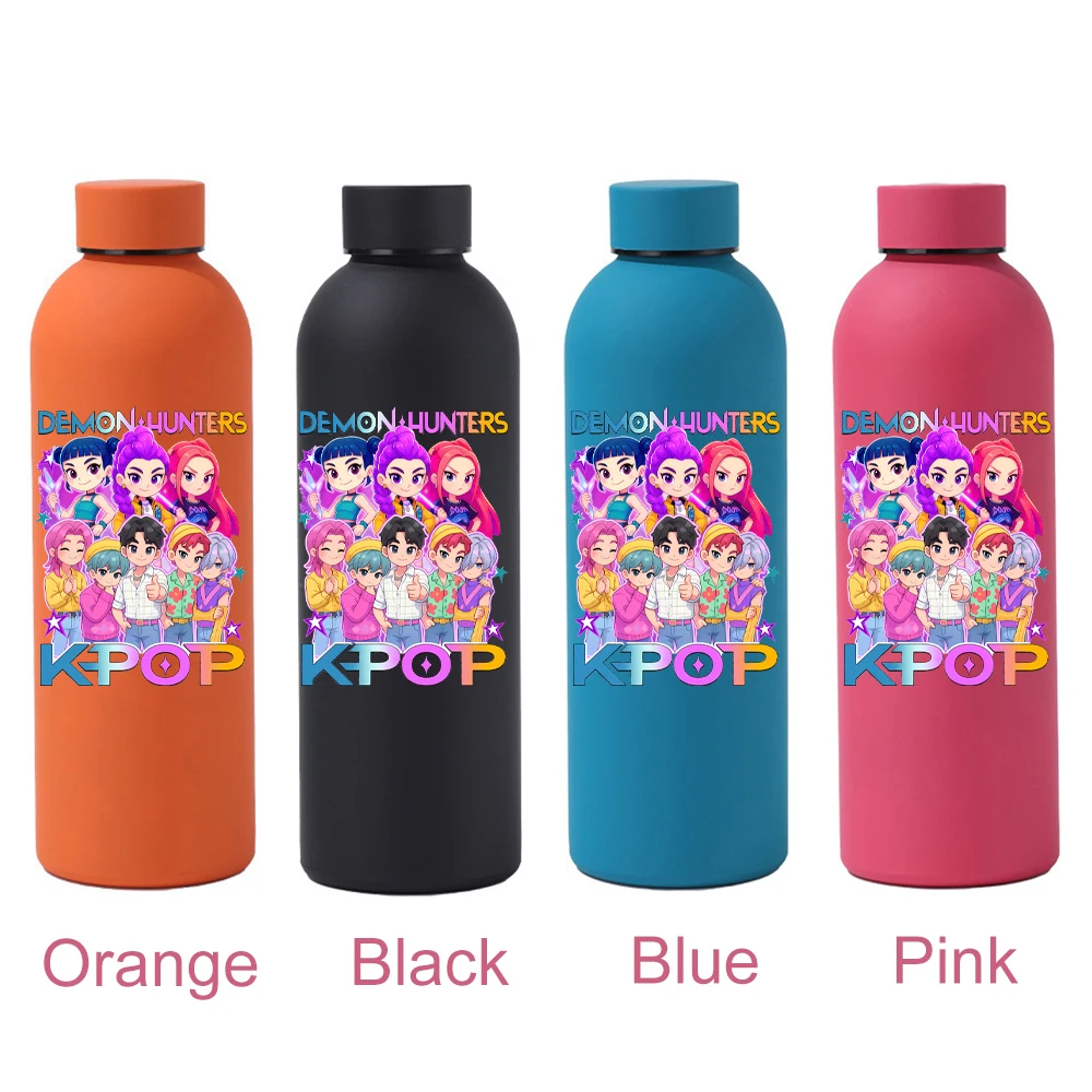 500 مللي KPop شيطان الصيادين فم صغير كوب معزول رومي ميرا زوي زجاجة مياه رياضية إبقاء الباردة والساخنة فراغ قوارير القهوة القدح
