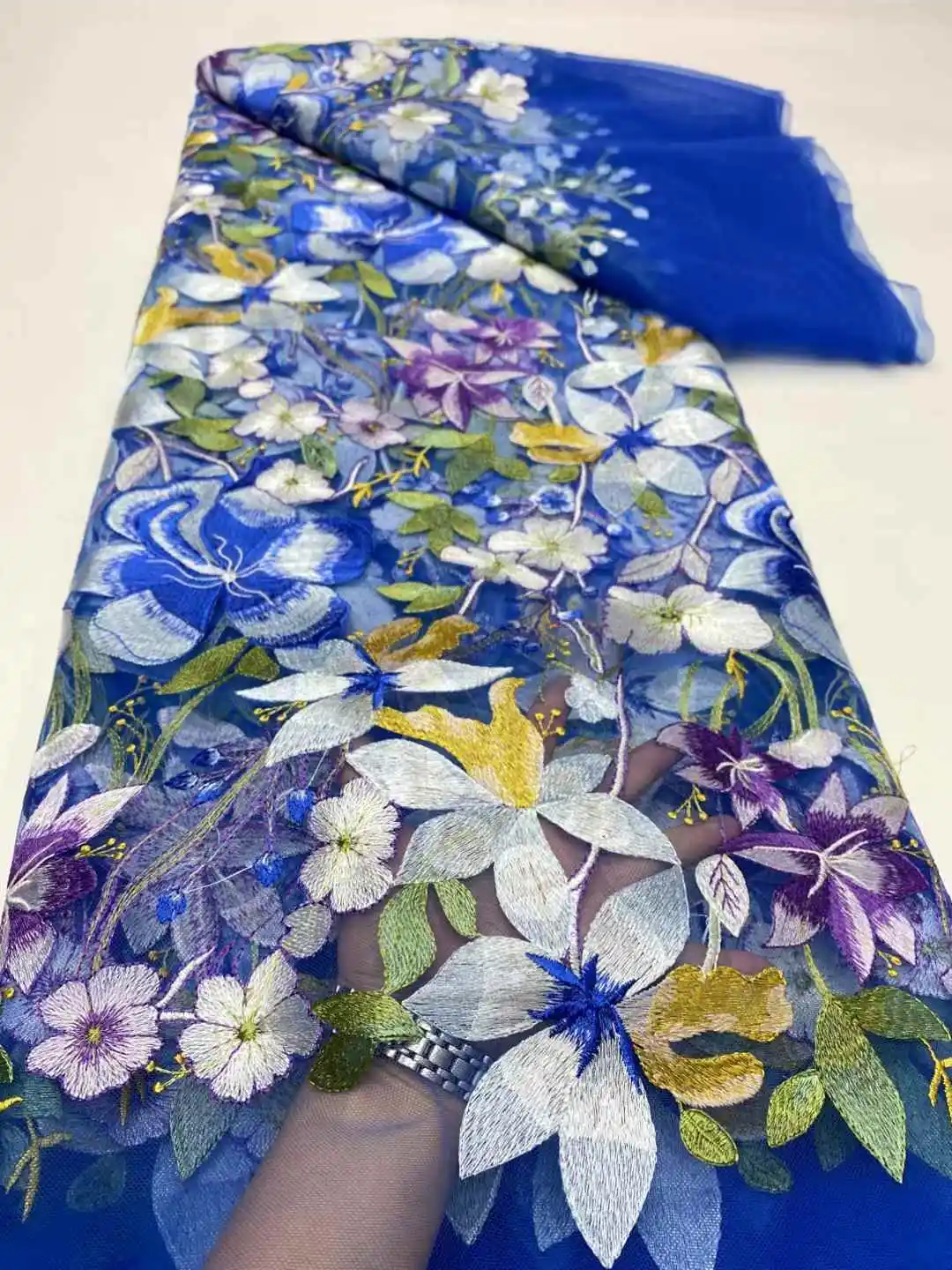 

New Design African Lace Fabric 2025 Embroidery Lace Nigerian Bridal High Quality French Tulle Lace Fabric For Wedding Dresses