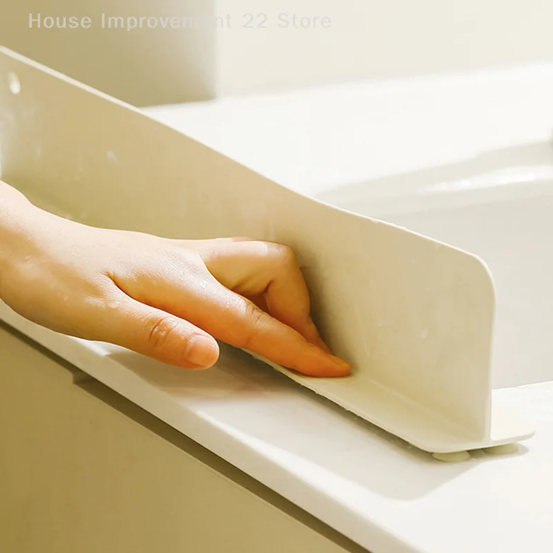 1Pc Silicone Sink Splash Guard With Suction Cup Anti-Splash Barrier For Kitchen Basin Waterproof Splatter Stopper Board