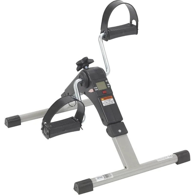 

Drive Medical RTL10273 Deluxe Folding Pedal Exerciser with Electronic Display for Legs and Arms, Under Desk Bike Pedal Exerciser