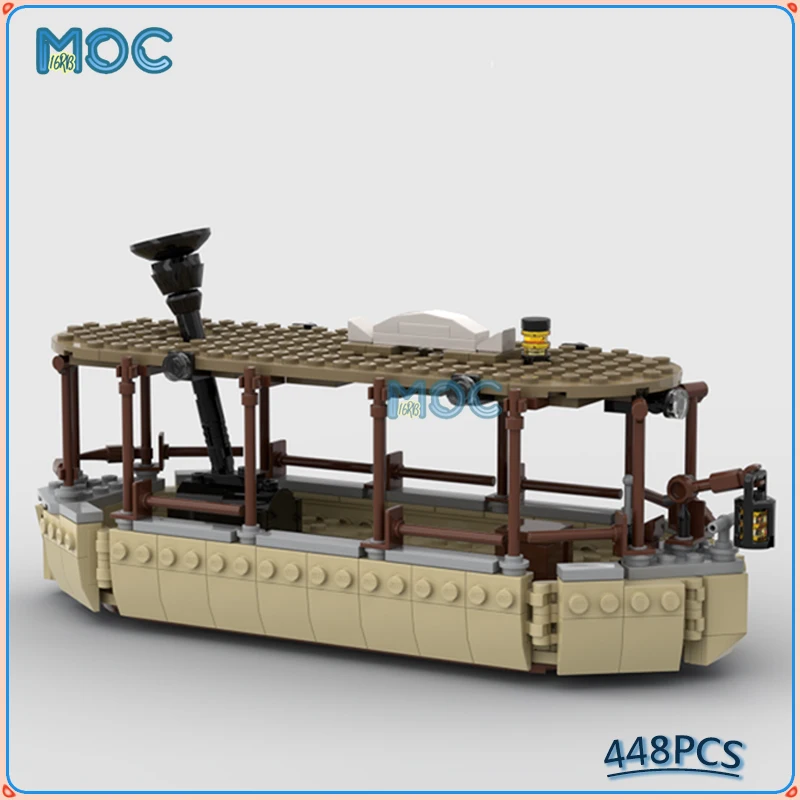 

Building Blocks Jungle Cruise Boat Rowing Ship Model Accessories Creative MOC Bricks Ultimate Collection Toys Sets Gifts