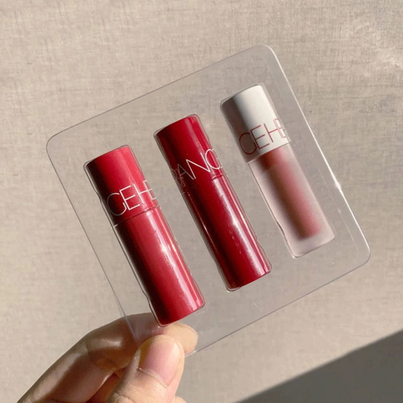 HERORANGE 3 Pz Velluto Opaco Rossetto Liquido di Lunga Durata Lip Gloss Tinta Impermeabile Labbra Sexy Trucco Per Le Donne Lip Smalto Cosmetico