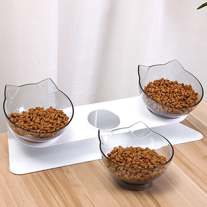 

Food Dogs Small Feeder Water Elevated In Cat Non-slip Container With Bowls Three Cats 3 Stand Triple Dog 1 Supplies For Bowl Pet