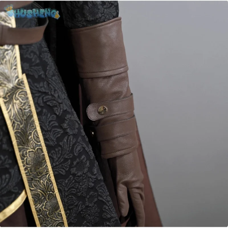 Game Bloodborne Cosplay Lady Maria hunter Astral Clocktower Costume Coat cloak hat shoe cover gloves Man Woman Halloween uniform view 5