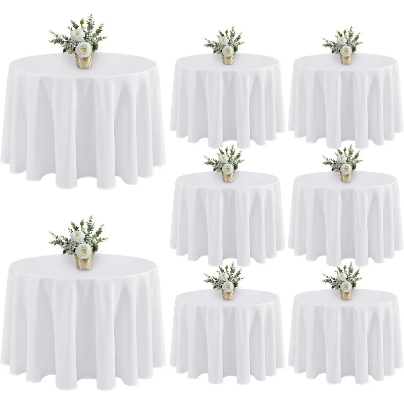 Stain Resistant and Washable Table Clothes, Polyester Fabric Table Covers for Wedding,