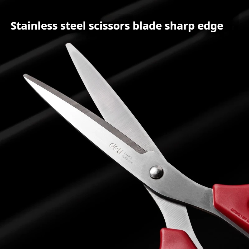 Deli Scissors Office and Household Stainless Steel Art Scissors Kitchen Tailor Paper Cuttings Knife