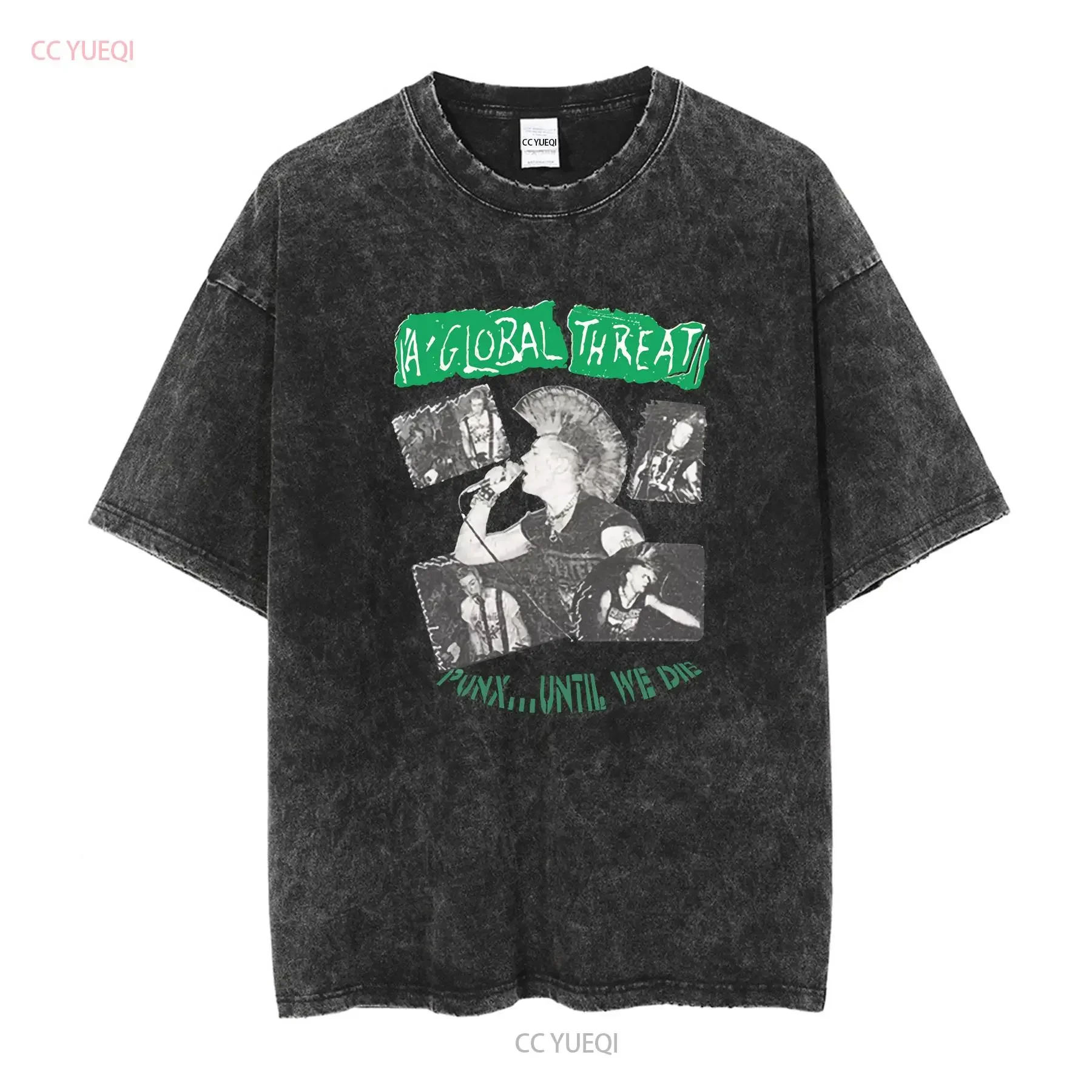 Remake A Global Threat street Punk American band T shirt cotton S 4XL vintage Washed Unisex Versatile Casual homme