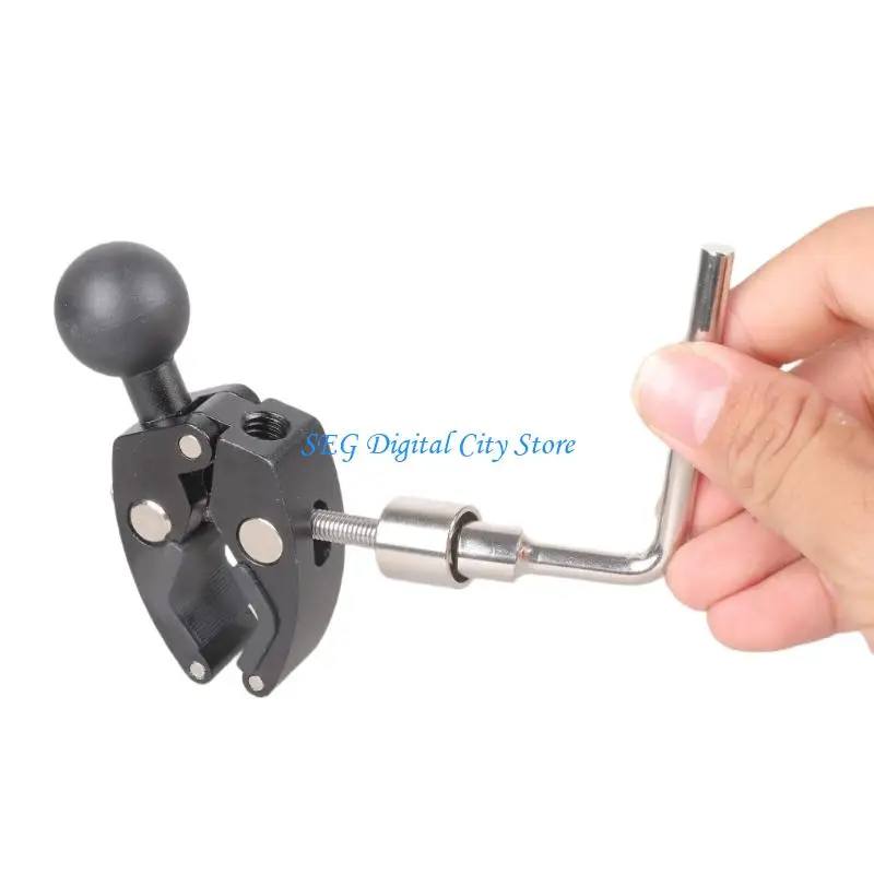 

U75B Aluminum 25mm 1Inch Ball Head Clamp Mount For 15mm To 55mm Handlebars for Phone Holders And Action Cameras